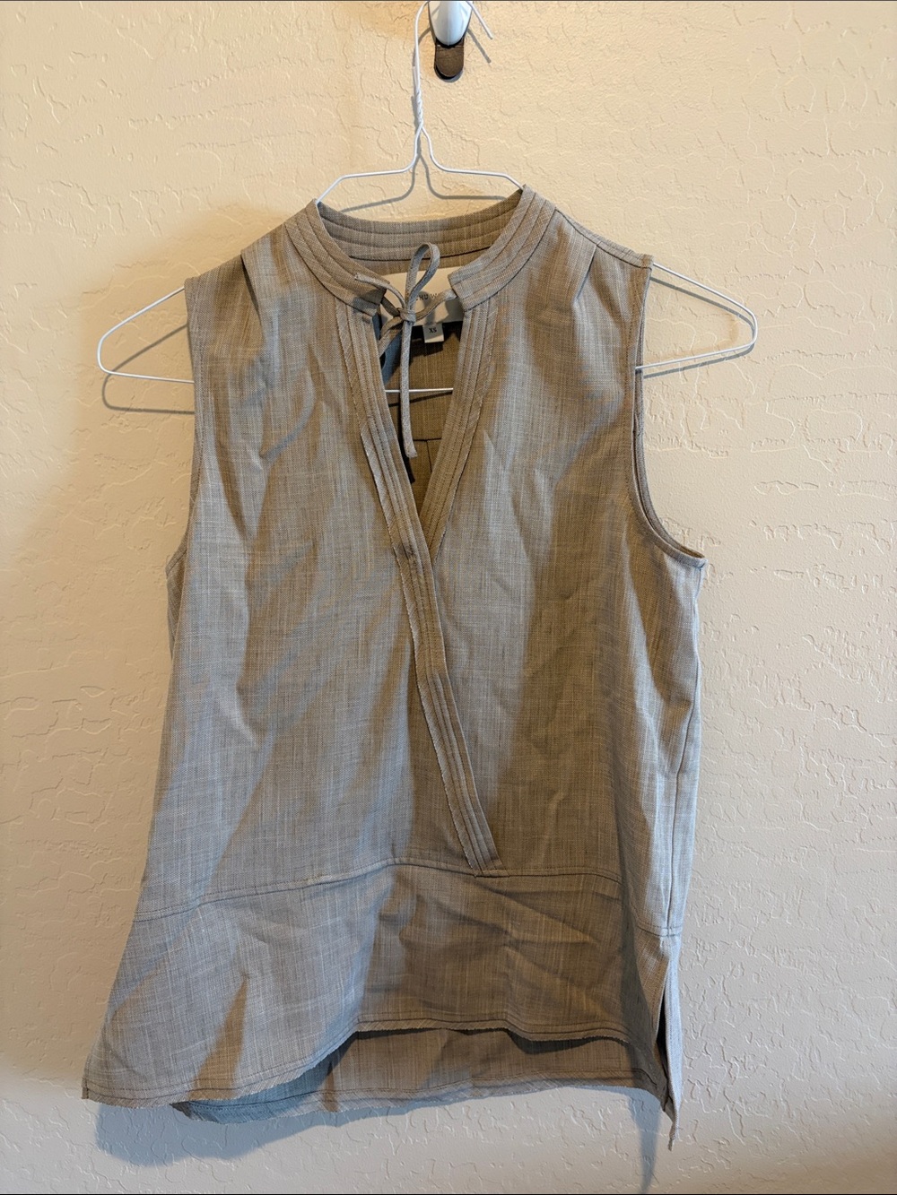 Brochu Walker Neutral Sleeveless V-Neck Tunic